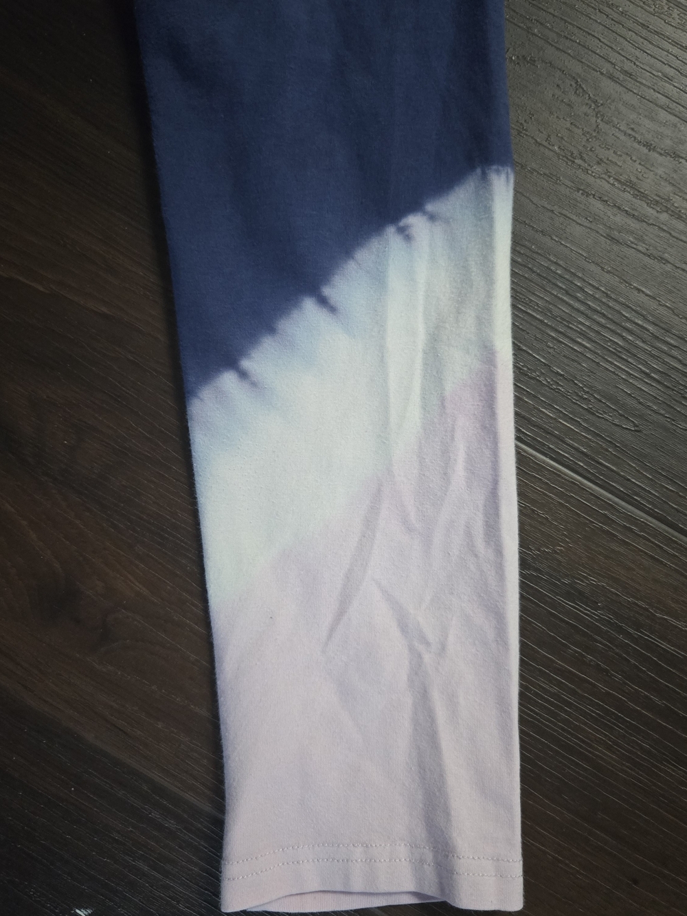 aerie Navy Blue to Light Pink Ombre Leggings, Medium - Picture 2 of 3
